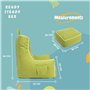 Ready Steady Bed Pouf poire pour enfant avec repose-pieds | Fauteuil ergonomique pour enfants | Mobilier confortable pour enfant