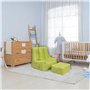 Ready Steady Bed Pouf poire pour enfant avec repose-pieds | Fauteuil ergonomique pour enfants | Mobilier confortable pour enfant