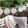Lights4fun Guirlande Lumineuse Raccordable à 20 Lampions Blancs avec LED Blanc Chaud Décoration d'Été Pour l'Intérieur et l'Exté