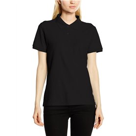Fruit of the Loom - SS092M - Polo - Femme - Noir - Noir - 38 (Taille fabricant: XS)