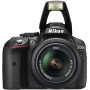 Nikon D5300 Digital SLR Camera with 18-55mm VR Lens Kit - Black (24.2 MP) 3.2 inch LCD with Wi-Fi and GPS (Certified Refurbished