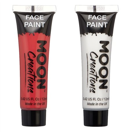 Moon Creations Tubes de peinture pour le visage et le corps | Peinture prête à l'emploi | Sans cruauté | pour enfants