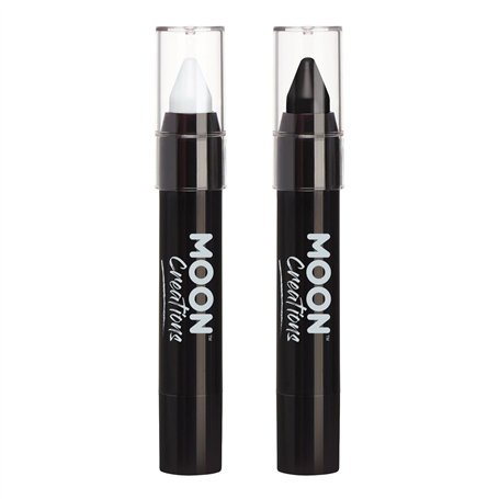 Moon Creations Crayons pour le corps en bâton de peinture pour le visage | Peinture résistante à la sueur et à l'eau | Sans crua
