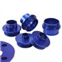 KATSU Kit de Guide de Routeur 10 Pièces 10-30mm Métrique Kit de Guide de Modèle de Routeur en Alliage d'Aluminium avec Adaptateu