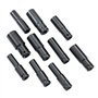 KATSU 1/2" Jeu de Douilles Profondes Impact 10 Pièces 8mm-24mm Métrique Clé Jeu de Douilles à Chocs Profondes, Outil de Réparati