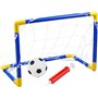 Lot de 2 mini buts de football pour enfants – But de football junior avec filet, ballon et pompe – Idéal pour le jardin et l'int
