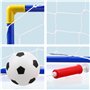 Lot de 2 mini buts de football pour enfants – But de football junior avec filet, ballon et pompe – Idéal pour le jardin et l'int