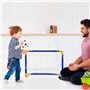 Mini but de football pour enfants – But de football junior avec filet, ballon et pompe – Idéal pour le jardin et l'intérieur – E