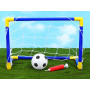 Mini but de football pour enfants – But de football junior avec filet, ballon et pompe – Idéal pour le jardin et l'intérieur – E
