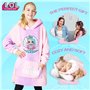 L.O.L. Surprise! Pull Plaid Enfant Fille - Pull Oversize en Polaire
