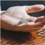 Philip Jones Bague en Cristal réglable Vert Clair créée avec des Cristaux Zircondia®