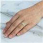 Philip Jones Bague en Cristal réglable Vert Clair créée avec des Cristaux Zircondia®