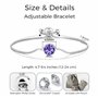 Philip Jones Bracelet en cristal violet clair créé avec des cristaux Zircondia®