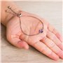 Philip Jones Bracelet en cristal violet clair créé avec des cristaux Zircondia®