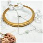 Philip Jones Bracelet de cheville en cristal vert clair créé avec des cristaux Zircondia®