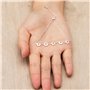 Philip Jones Bracelet Fleur plaqué Argent