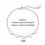 Philip Jones Bracelet Fleur plaqué Argent