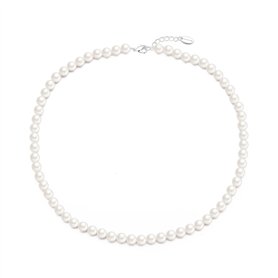 Philip Jones Collier ras du cou en perles blanches