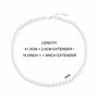 Philip Jones Collier ras du cou en perles blanches, Perles de coquillage, Perle de coquillage