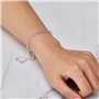 Philip Jones Bracelet d'amitié avec pierres de naissance du mois d'octobre avec cristaux de tourmaline Zircondia®, Cristal, Cris