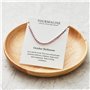 Philip Jones Bracelet d'amitié avec pierres de naissance du mois d'octobre avec cristaux de tourmaline Zircondia®, Cristal, Cris