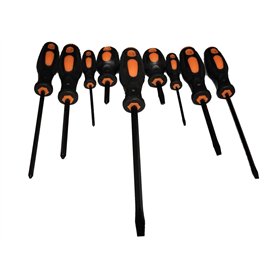 Mr. Gadget's Solutions Lot de 9 tournevis cruciformes et têtes fendues pour la maison