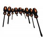 Mr. Gadget's Solutions Lot de 9 tournevis cruciformes et têtes fendues pour la maison, le garage, les projets de bricolage – Out