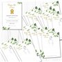 Lot de 20 Guess The Dress – Jeu pour enterrement de vie de jeune fille – Motif botanique – Certificat de gagnant inclus