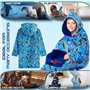 Hot Wheels Sweat à Capuche Enfant - Pull Enfant Garçon en Polaire