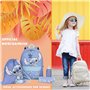 Disney Stitch Ensemble 5 Pièces avec Sac à Dos, Sac à Cordon, Trousse, Bouteille et Porte-Clés