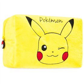 Pokemon Trousse de Toilette Makeup Bag Pikachu Pochette de Voyage Zippée Femme Fille Ado Idée Cadeau Pikachu