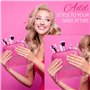 Barbie Trousse de Toilette Fille, Ensemble de 3 Sacs Pochette Maquillage - Idee Cadeau Fille