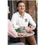 Super Lemon Haut de rugby unisexe Angleterre – Maillot de sport classique blanc avec blason emblématique de l'Angleterre – Quali