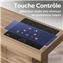 Ciarra CABBIH4-F Plaque de cuisson à induction encastrable 60 cm 4 plaques à induction, commande tactile, 9 niveaux de puissance