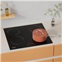 Ciarra Plaque à Induction 4 Foyers 6000W - Commande Tactile LED - 9 Niveaux de Puissance- Minuteur - Verrouillage Enfant - Plaqu