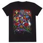T Shirt à Manches Courtes DC Comics Villains Noir Unisexe