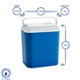Harbour Housewares 18L 12V Glacière électrique - Bleu - 1x Petit Isolé Camping Plein Air Pique-nique Portable Voyage Voiture Gla