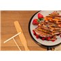 Marco Paul Crêpière électrique | Surface de cuisson extra large | Antiadhésif, facile à nettoyer | Comprend des ustensiles | Par