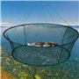 Cozlly Filet de pêche Pliable en Maille,Filet de pêche Pliable,Portable Filet à Pêcher,Tête de Filet de Pêche Légère et Pliable,