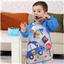 Cozlly Bavoir à manches lavables,4pcs Bavoir Etanche à Manchs Longue,Unisexe Tablier d'Alimentation pour Bébé, Bavoir bébé Tabli