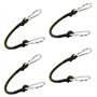 Litinliv Lot de 4 Tendeurs en Caoutchouc avec Mousqueton