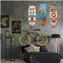 Litinliv 3 pièces Panneau de planche de surf en bois,Planche De Surf Panneau En Bois Océan Décor,Décor mural de planche de surf,