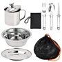 Dokeno 8pcs Set de Couverts Camping