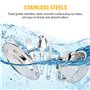 Dokeno 8pcs Set de Couverts Camping, Kit de Camping Vaisselle en Acier Inoxydable, Ustensiles de Camping avec Assiette Tasse Fou