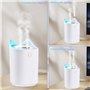 Focenat Humidificateur 3L, 36dB Silencieux pour Chambre et Plantes, Avec Lumière LED et Double-Spray, USB Humidificateur d'Air p