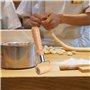 volumoon 2 Pièces Rouleau Patisserie Bois, Rouleau à Pâtisserie Pizza, Petit Rouleau Patisserie, Mini Rouleau Patisserie Bois, R
