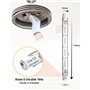 CucuGo R7s 118mm Ampoule Halogène 500W, 118mm Lampe Linéaire 11000lm Dimmable Blanc Chaud 2800K Projecteur de Sécurité, J118 J T
