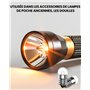 1W Miniature à Culot à Vis Blanc Chaude pour Expérience Physique électrique et Lam