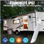 TrustWheel LED 12V Lumiere Exterieur Camping-Car Lampada Veranda Esterna Camper de Porche d'auvent IP67 4W 6000K 550lm Éclairage