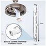 DoRight 120W R7s 78mm Ampoules Halogènes Linéaires Blanc Chaud 2800K 1885lm Gradable J118 Projecteur Halogène Linéaire à Double 